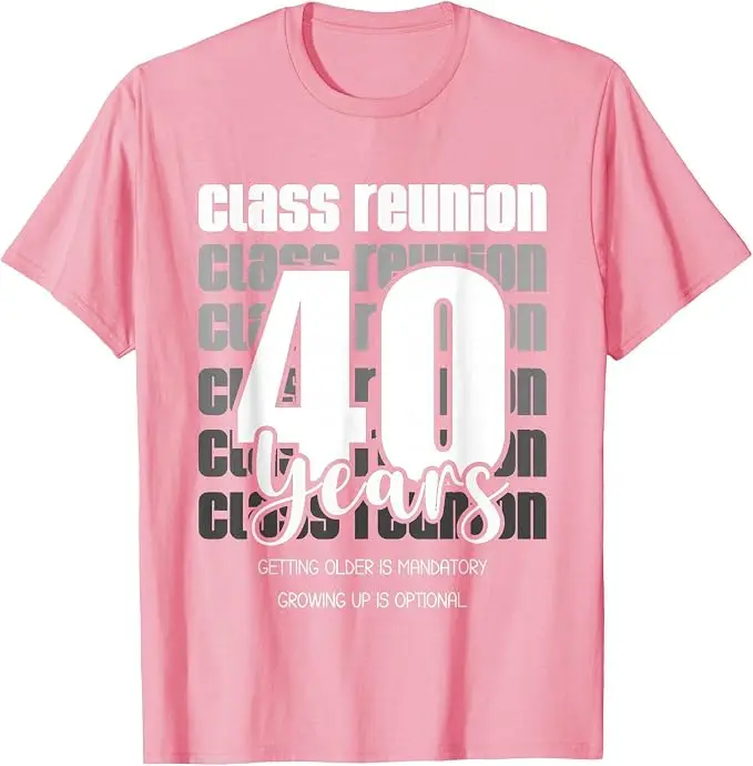 Klassentreffen 40 Jahre 40. Jubiläum Klassenkameraden Freunde T-Shirt Y2k Lustig Highschool College Treffen Party Geschenke T-Shirt Kleidung – Detail 14