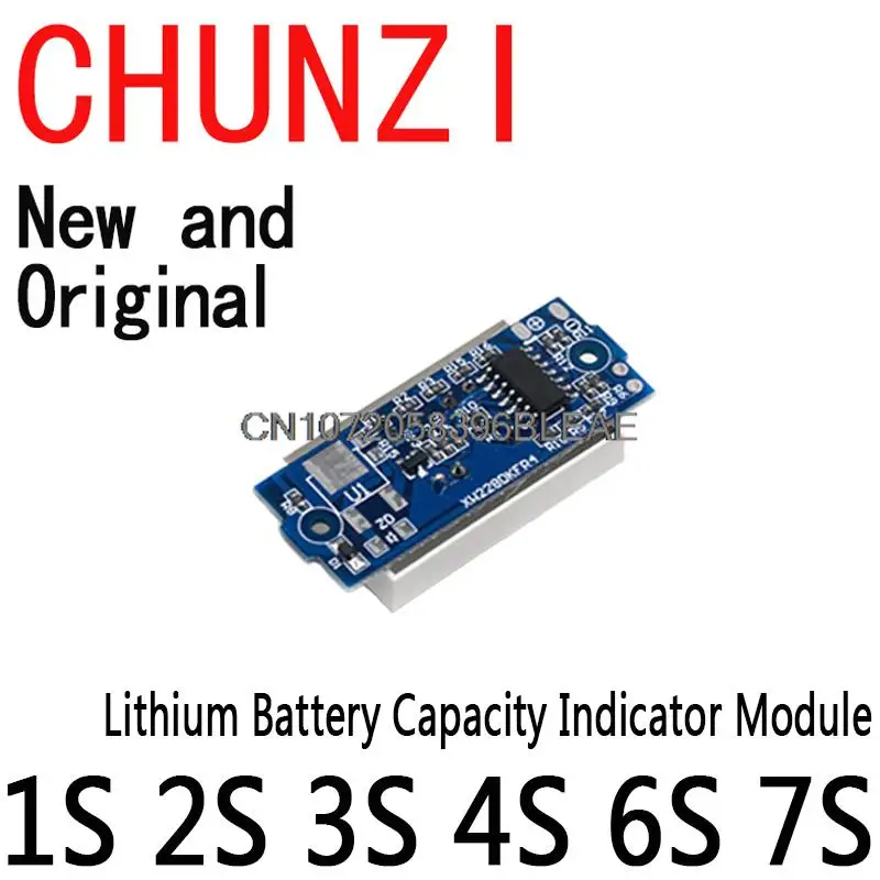 Series Lithium Battery Capacity Indicator Module Display Electric Vehicle Battery Power Tester Li-po Li-ion 1S 2S 3S 4S 6S 7S