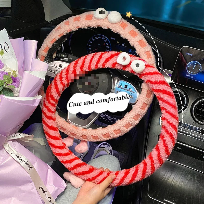 

2024 New ModelSoft Microfiber Plush Fur Steering Wheel Cover for Women Girls Sedans, SUVs, Vans, Trucks -Multiple Colors