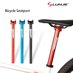 Mountain Bike Seat Tube 27.2/30.9/31.6*400mm Road Bicycle Aluminum Alloy Extended Double Nail Bicycle Seatpost Bike Parts