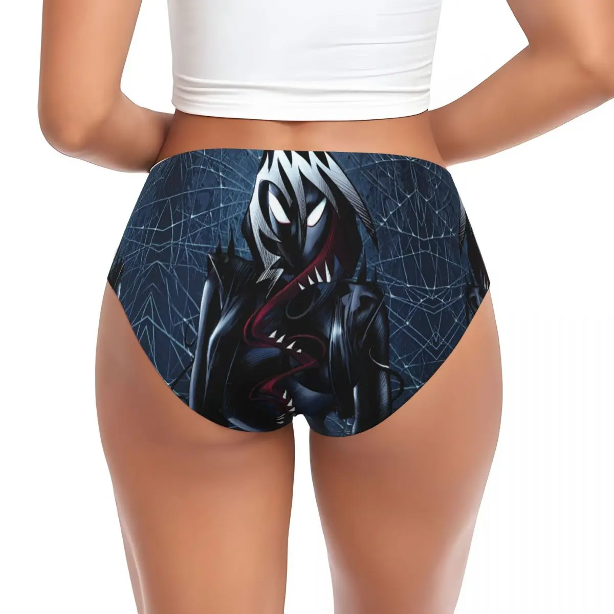 Custom ผู้หญิง Gwen Super Hero Spider Man Hot Cool ชุดชั้นในหญิงคลาสสิกกางเกงกางเกง