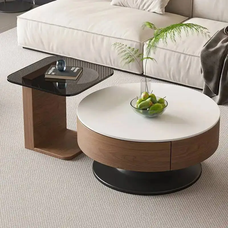 Centro café estético nórdico moderno estilo minimalista mesa elegante mesa de café sala estar móveis criativos