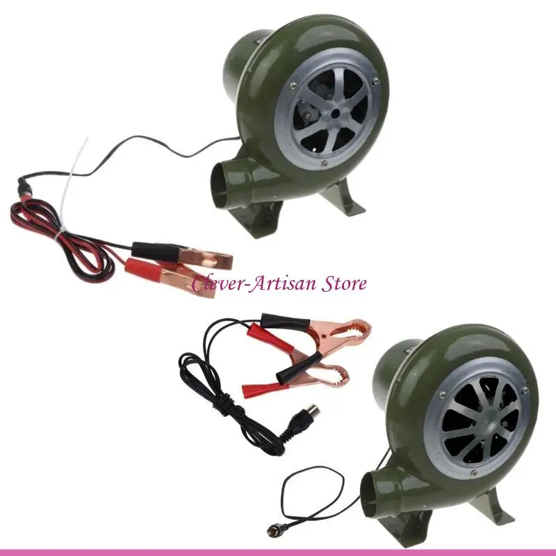 E06B الكهربائية الفحم مدخنة كاتب شواء مروحة الحداد فورج منفاخ مراوح الشواية 12 فولت للطبخ في الهواء الطلق التخييم 2800R #2