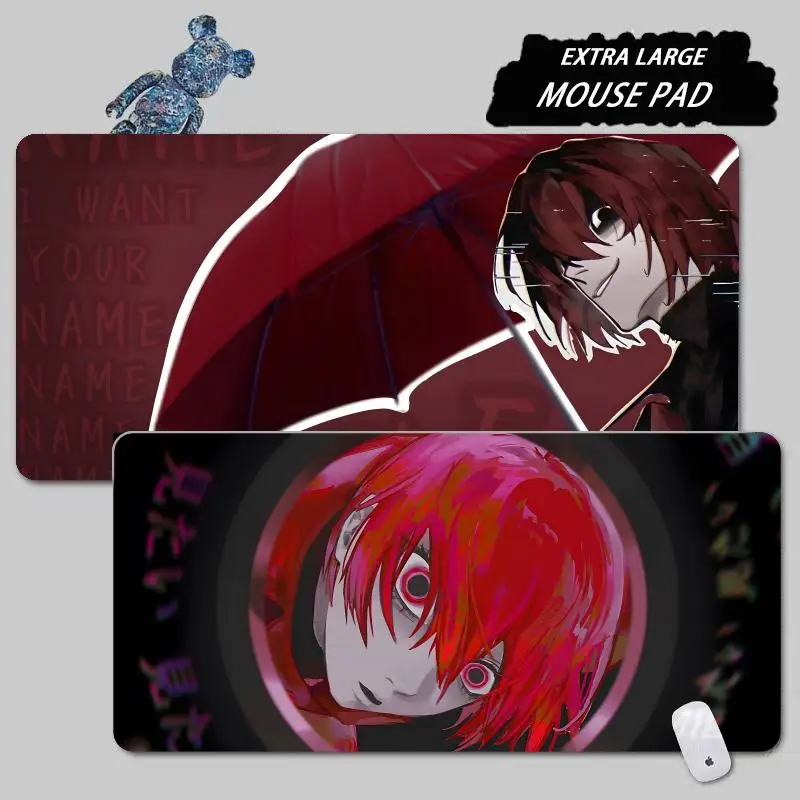 Homicipher scarletella Mr Silvair Mouse Pad Tapetes de Mesa Teclado, Borracha Kawaii, Tapete de Mesa Antiderrapante, XXL,90x40cm