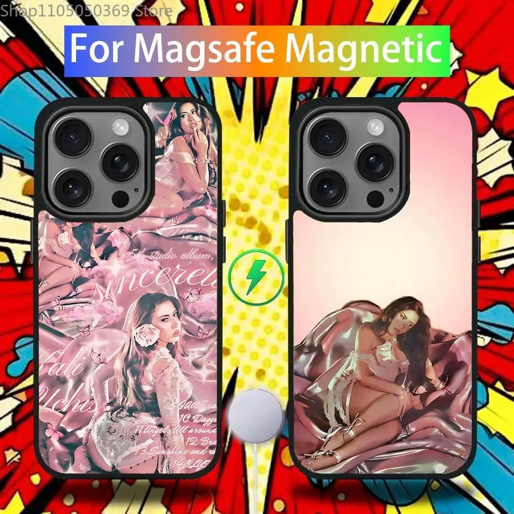 

Kali U-Uchis Sincerely Phone Case For iPhone 17,16,15,14,13,12,11,Pro,Max,Plus,Mini,SE4,E Magnetic Magsafe Wireless Charging