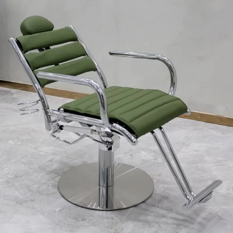 New Salon Cutting Barber Chair Lift Japanese Style Rotating Barber Chair High-end Folding Silla De Barbero Hair Salon Furniture