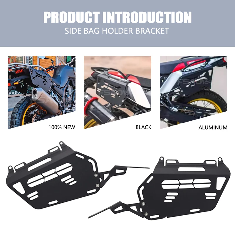 Uchwyty boczne bagażnika motocyklowego do Yamaha Tenere 700 Tenere700 XTZ700 2019+ (2025) - wsporniki kieszeni bocznych, uchwyty torby bocznych, mocowania kuferków bocznych