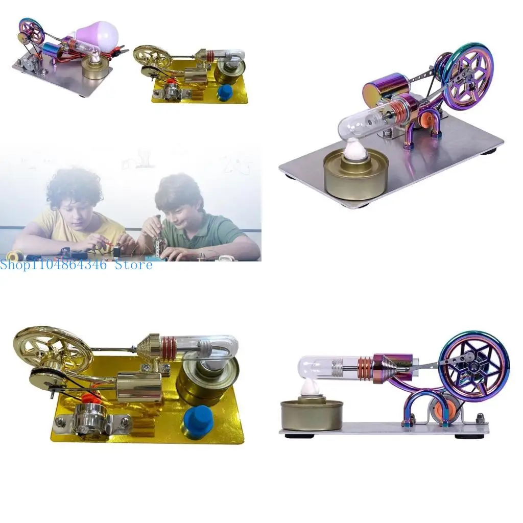 

5asd Class Teaching Stirling Engine Low Friction Desktop Toy Low Temperature Engine