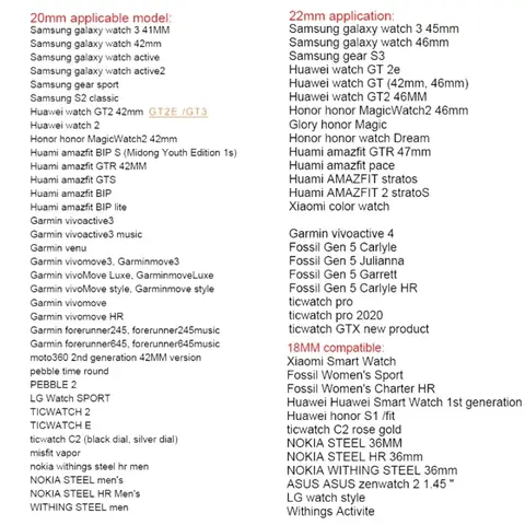 22mm 20mm rostfritt stålarmband för Samsung Galaxy Watch 3 45mm band Gear S3 Active 2 för Huawei Watch armband för Amazfit bälte 10 best sales armband Samsung Galaxy Watch 3 45mm - №5