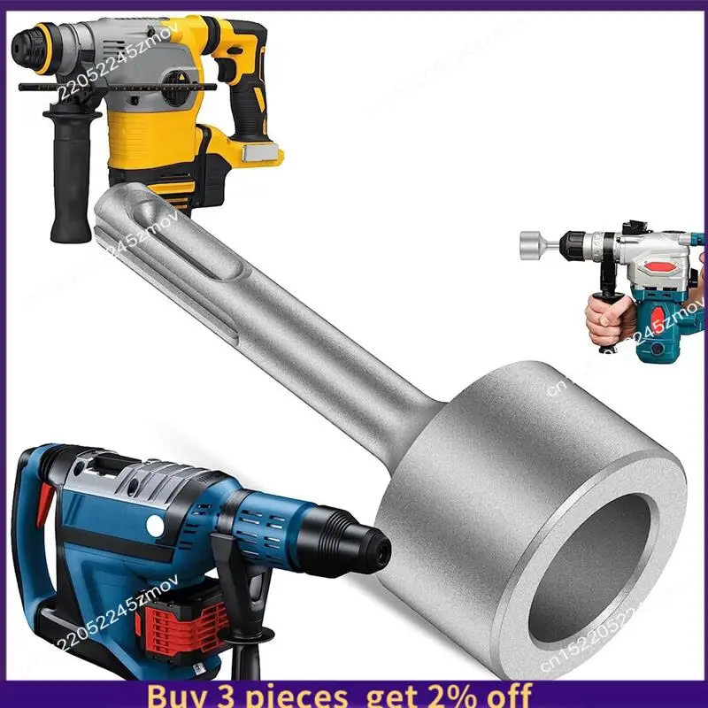 

COME 1 PCS SDS-Plus T Post Ground Rod Driver Durable Hammer Drill Rod Converter For Hammer Drill Grounding Rods D
