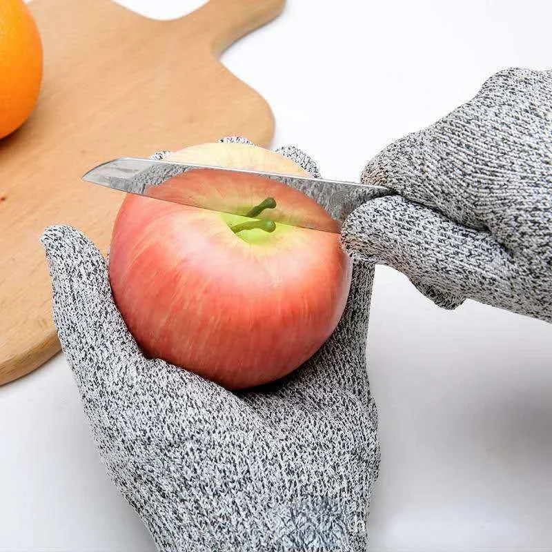 

Anti-Cut Level Grey Safety Anti Cut Proof Gloves Work Garden Butcher Magic Gardening Handguard Kitchen Tool