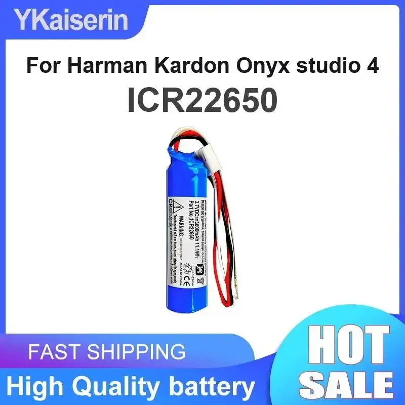 For Harman Kardon For Onyx Studio 4 Prolonged Performance ICR22650 Speaker Battery 3000mAh Good Low-Temperature Performance
