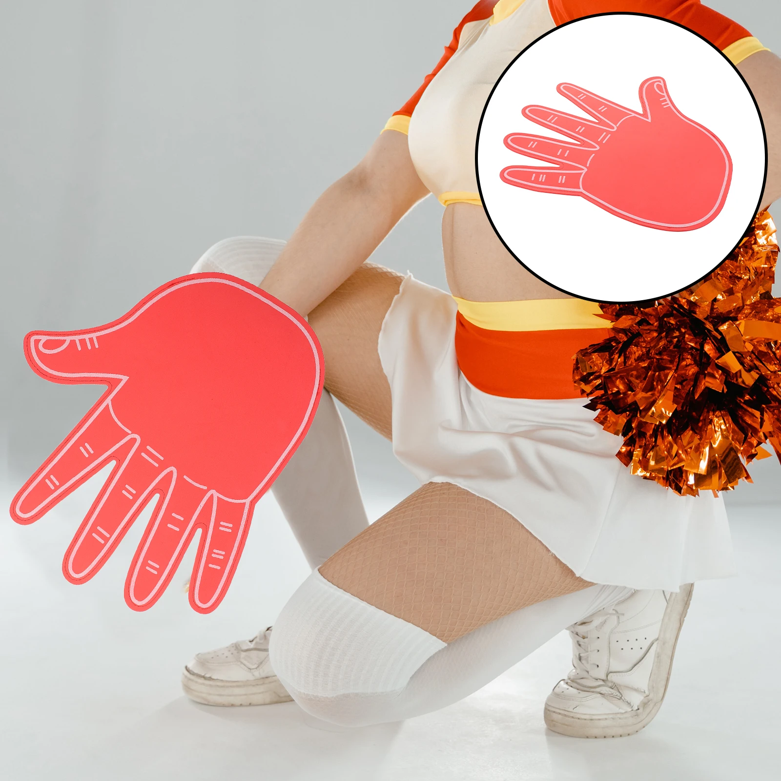 

Giant Foam Hand Cheerleading for Sports Cheering Gloves Fingers Football