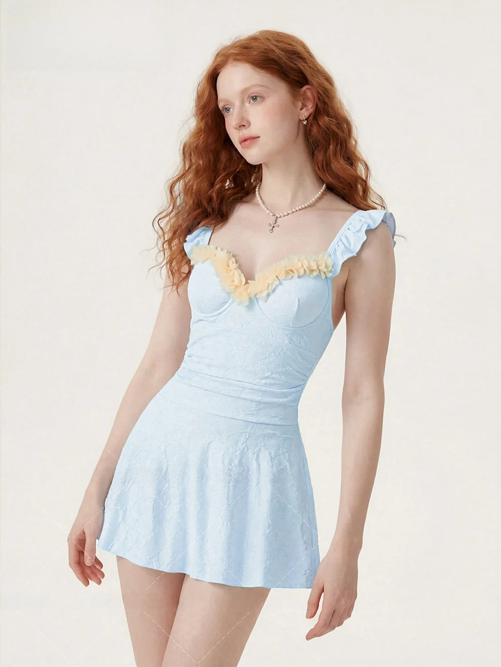 

Купальник-юбка Haven Girl 2026 New Vaion, цельный, женский, для горячих источников, скрывающий недостатки фигуры, утягивающий, класса люкс