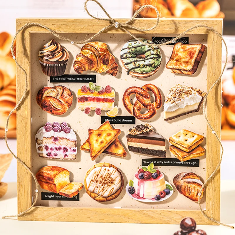 40 قطعة جزيرة الخبز أنت سلسلة الخبز تحت عنوان مجلة اليدوية المواد الكولاج لتقوم بها بنفسك إطار صور سجل القصاصات الزينة ، السيد ورقة