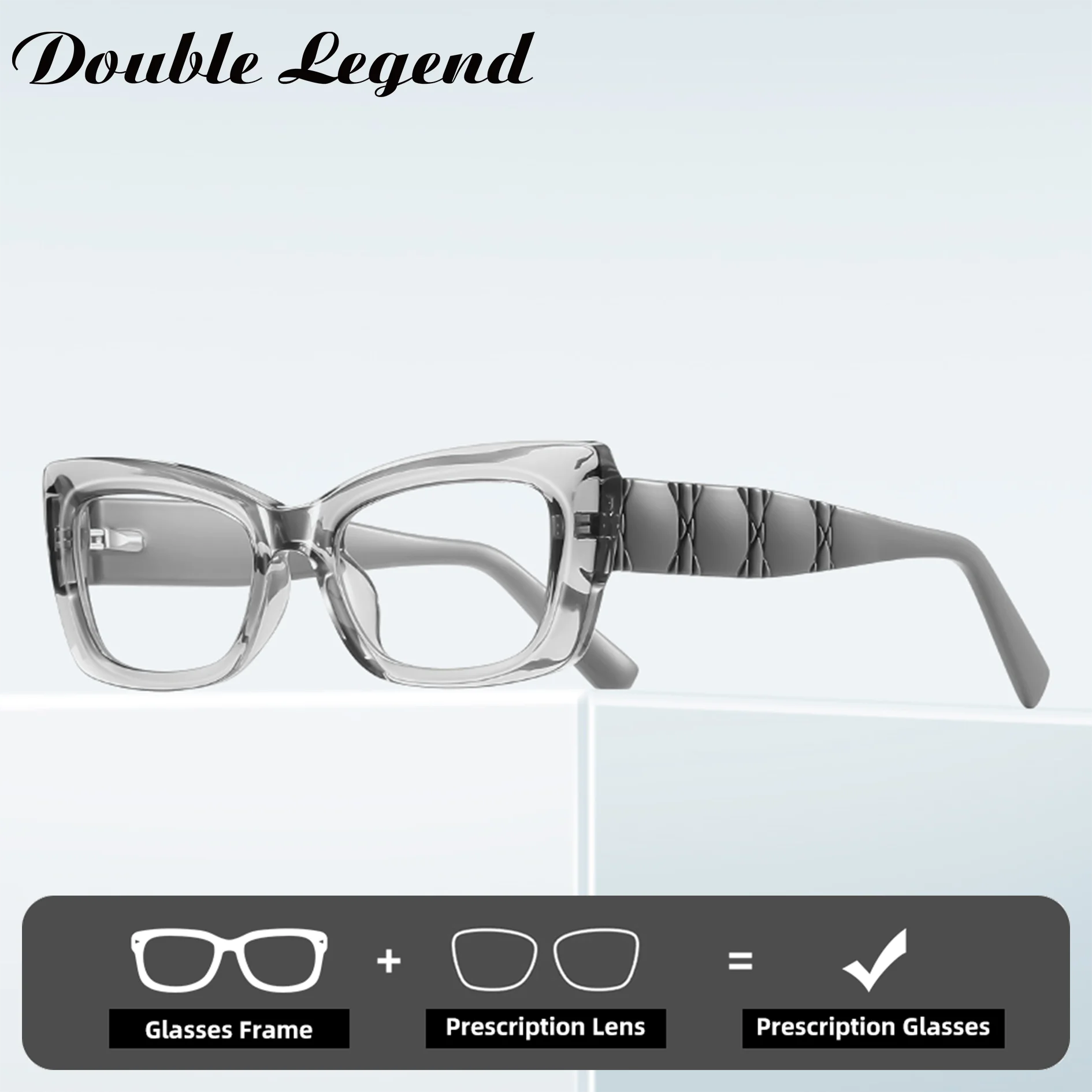 

Двойная легенда, персонализированные классические дизайнерские женские очки унисекс с защитой от синего света для близорукости, мужские очки для чтения по индивидуальному заказу по рецепту