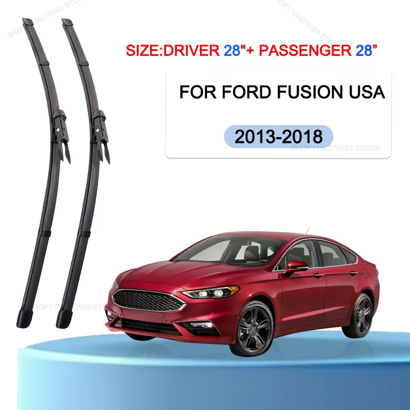 

Car Wiper Blades For Ford Fusion USA 2013-2018 Windshield Windscreen Front Window Blades 28"+28R" Car Accessories