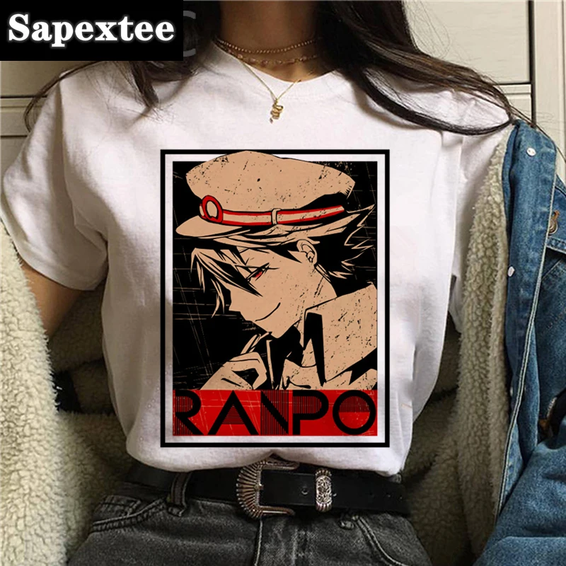 Bungou Stray Dogs t-shirt clothes female couple clothes ulzzang print summer top couple clothes