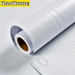 White Wood Self Adhesive Wallpaper Vinyl Peel and Stick Wallpaper Waterproof Furniture Stickers for Walls Countertop Kitchen DIY