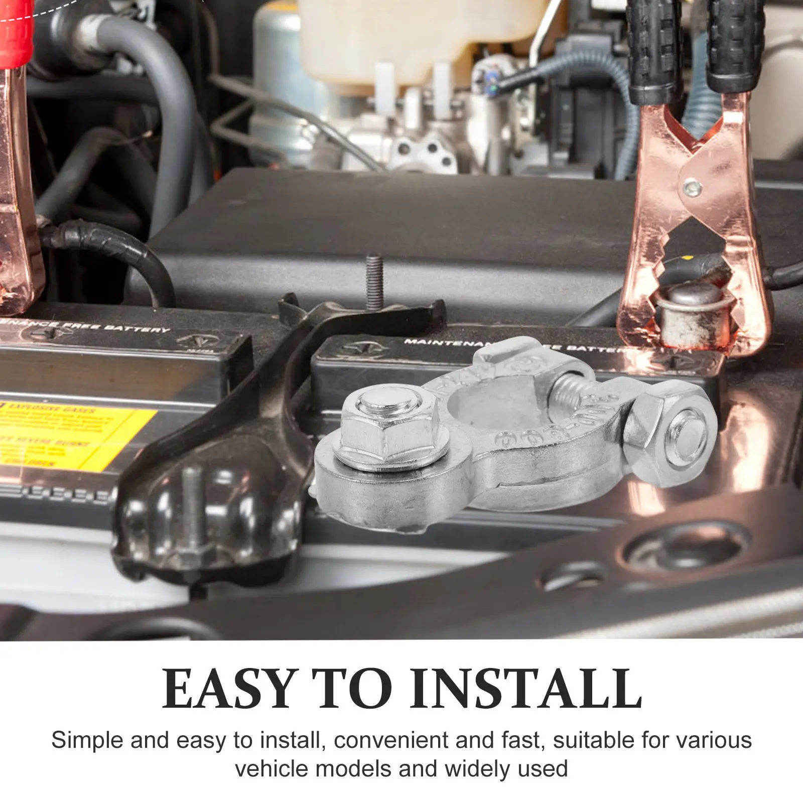 

2 шт. зажимы для кабелей из цинкового сплава, устойчивые к коррозии, для автомобильных и грузовых электрических систем