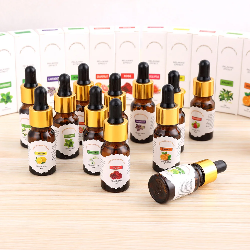 10Ml Pure Essential Oil Water-Soluble Aromatherapy Oil Rose Scent for Humidifier Air Purifier Stress Relief Romantic Atmosphere