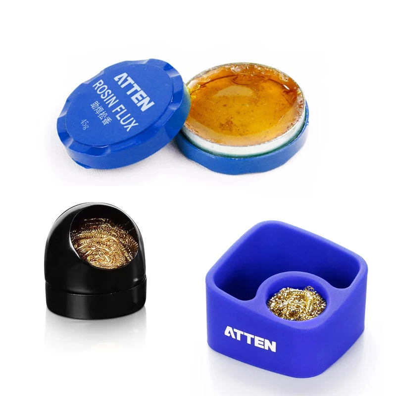 Soldering rosin welding environmentally friendly electric soldering iron tip cleaner soft silicone tin slag box