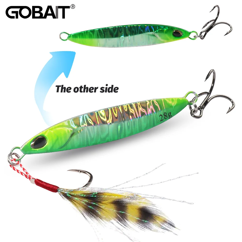 Metal Jig Lure 10g 22g 28g Spinner Reverse Symmetry Blade Popper Sinking Pencil Spinning Fishing Tackle Hook Swimbait Pesca Bait