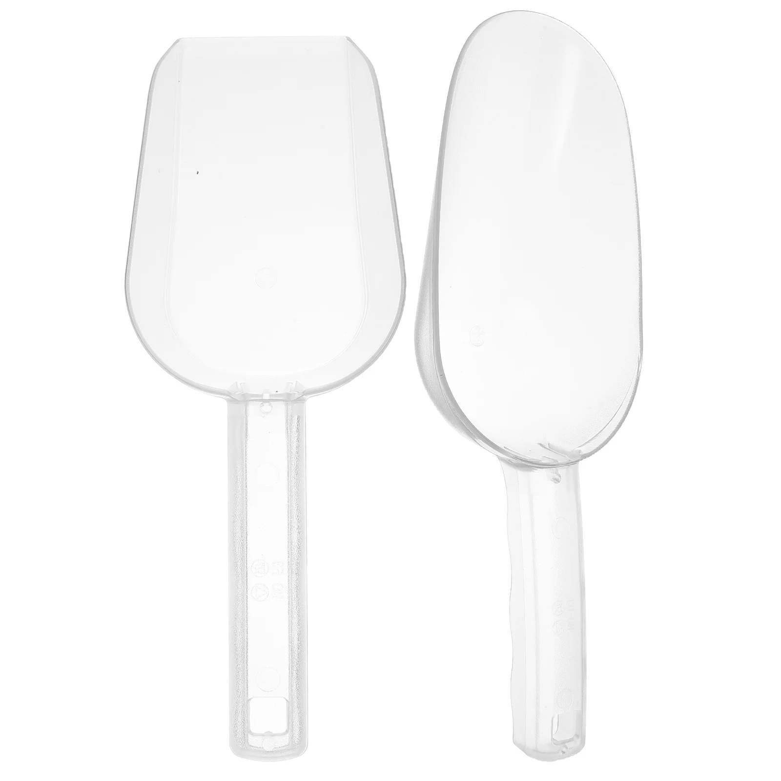 

2 Pcs Ice Plastic Shovels Cube Grain Kitchen Cereal Tool Storage Scoop Home Supplies