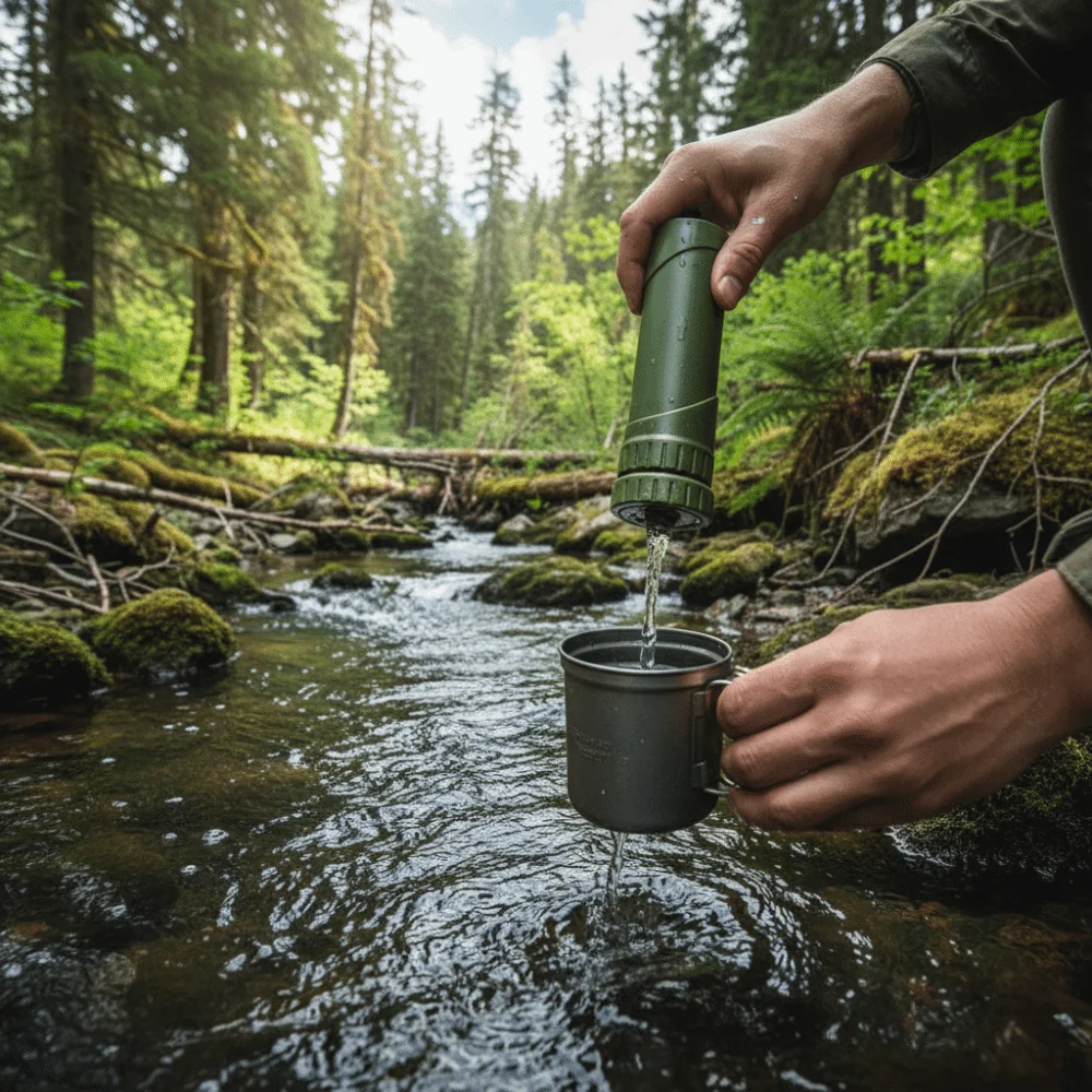 

ABS Outdoor Mini Water Filter Purification Straw Straw Water Purifier Mini Emergency Survival Outdoor Water Purifier Outdoor