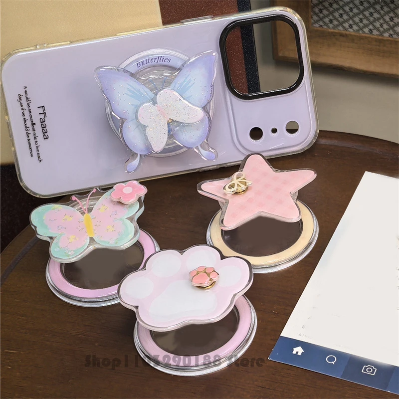 

Korea Cute Cartoon Rotate Magnetic Phone Holder Grip Tok Griptok Phone Stand Holder Support For iPhone For Pad Magsafe Smart Tok
