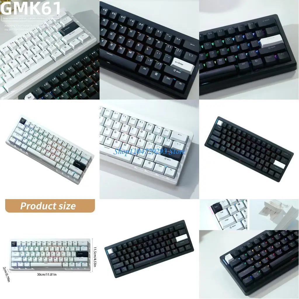 

Y2GD Professional 75% Mechanical Keyboard BT5.0/2.4Ghz/Usb C Gasket Structure with Light Hot Swappable Wireless Keyboards