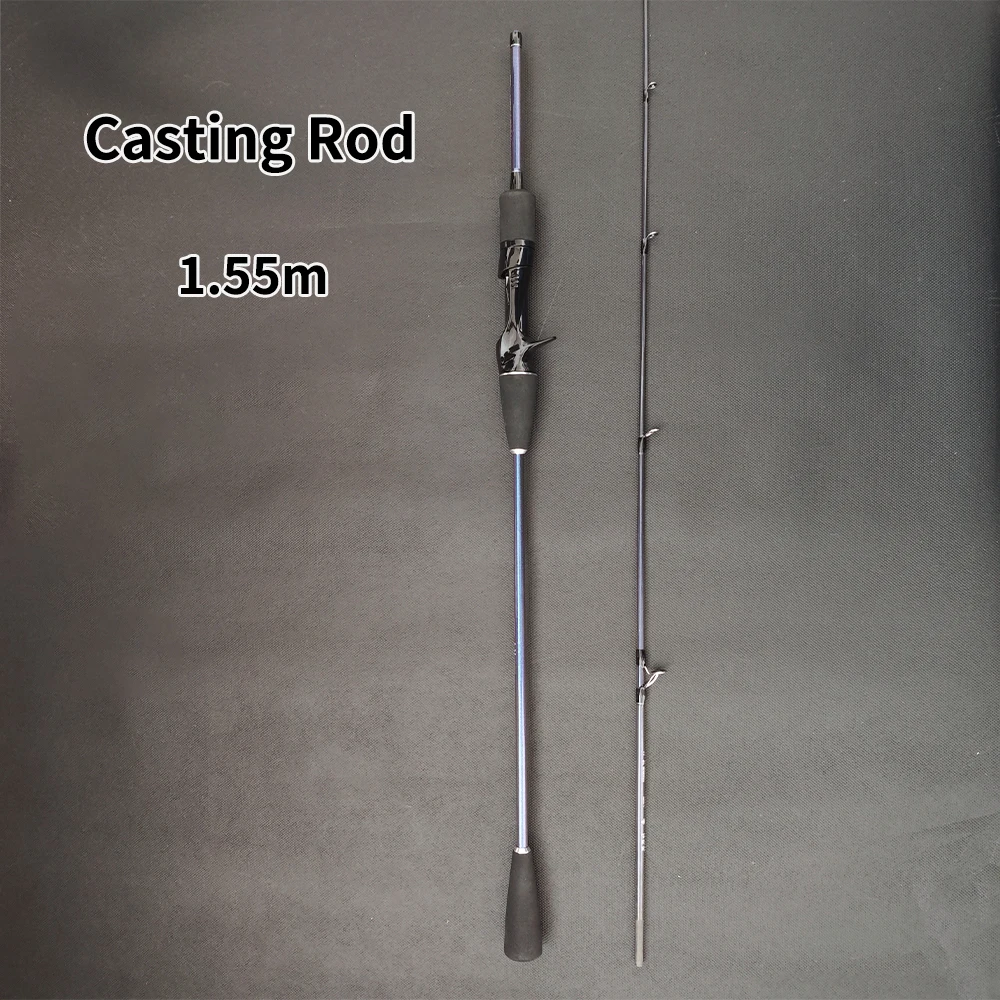 ROLLFISH Titan-Spitzen-Tintenfischrute 1,55m Kohlefaser Eging-Rute 7:3 Action Salzwasser-Jigging-Angelrute – Detail 6