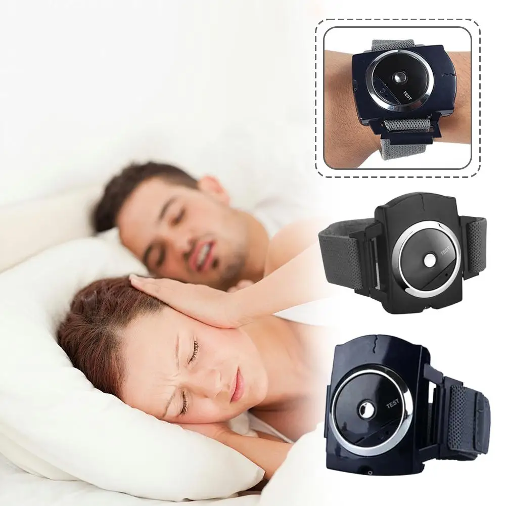 

Anti Snoring Wristband Electronic Acupuncture-Like Pulse Therapy Intelligent Sleep Aid for Quiet Rest Adjustable Comfortable