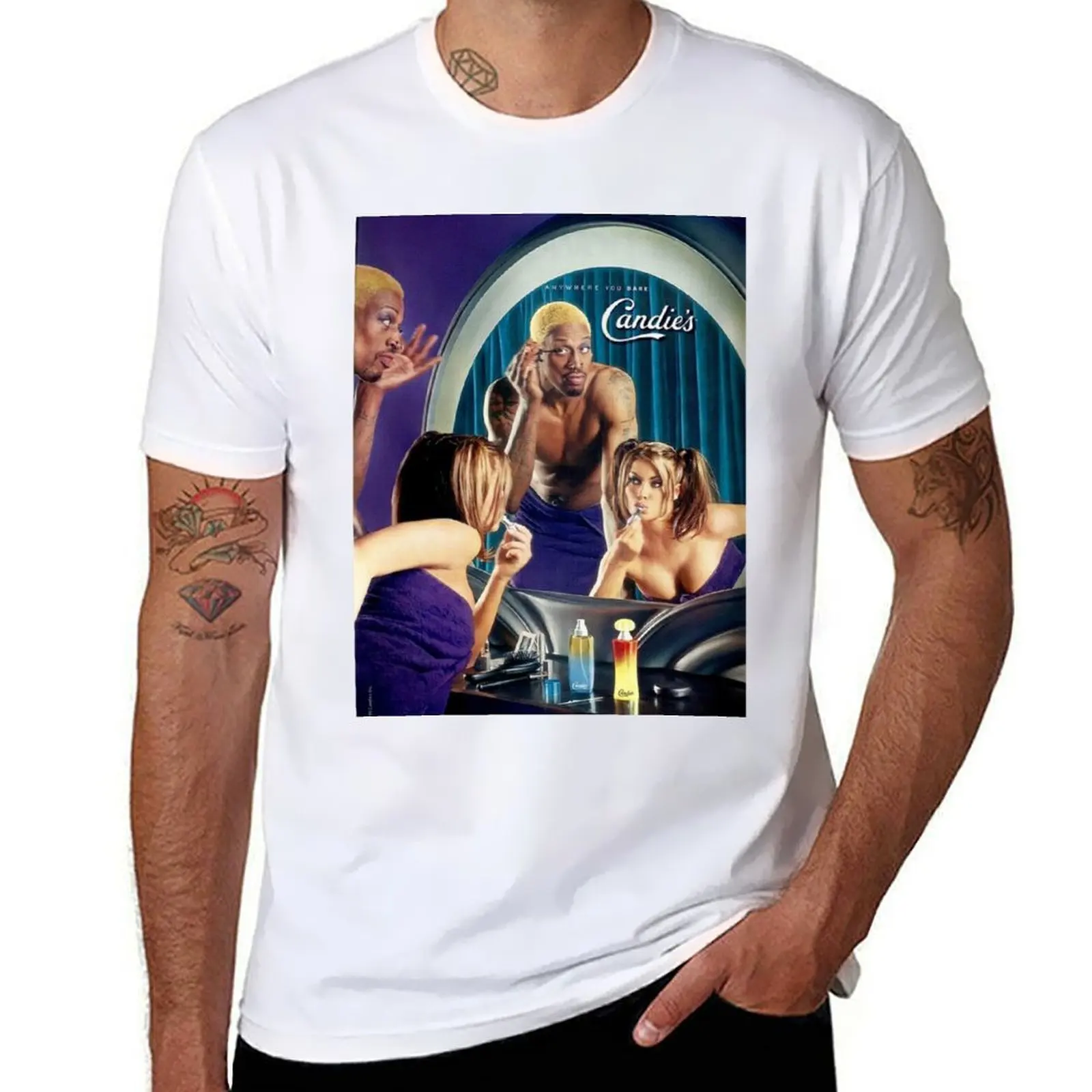 

Dennis Rodman Carmen Electra T-Shirt funny t shirts cotton mens graphic t shirts T-Shirt