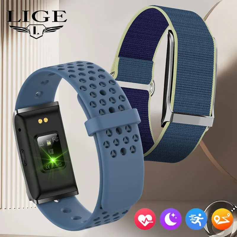 LIGE 2025 Smart Band Watch Heart Rate Health Monitoring Pedometer Sport Fitness Tracker Electronic Bracelet Men Smartwatch Women