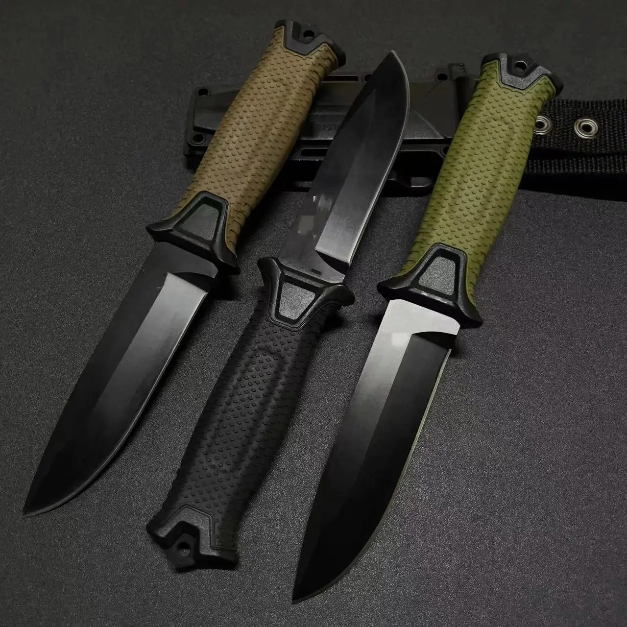 Military G1500 1500 Strongarm Fixed Knife 440C Blade Non-slip FRN Handle Outdoor Tactical Survival Combat Hunting Camping Tool