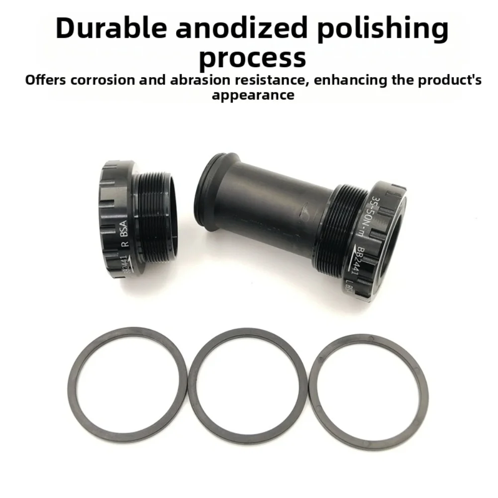 للمحور المجوف الملولب للدراجات BB52-2441، مناسب لقوس سفلي 68-73 مم مقاس 1.73 × 3.5 بوصة تقريبًا