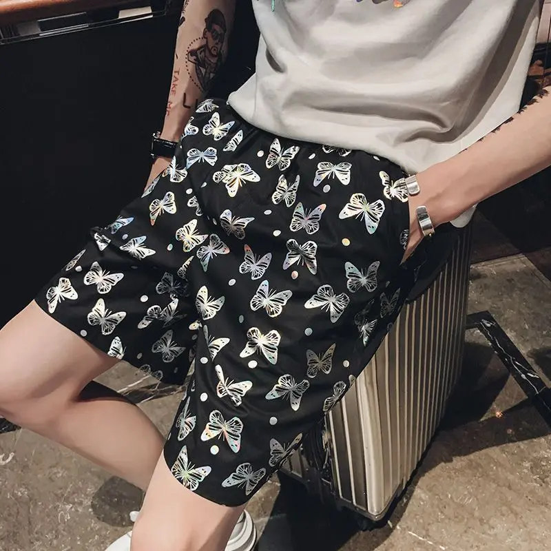 

Summer Men's Silky Shorts Casual Loose 5-Inch Trendy Thin Beach Shorts for Outdoor Wear Premium Quality