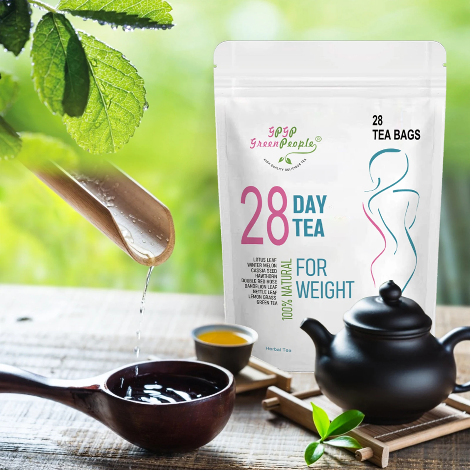 100% Natural Herbal Health Drink 28 Days Support Digestive Health,Relieve Bloating and Constipation, Detox