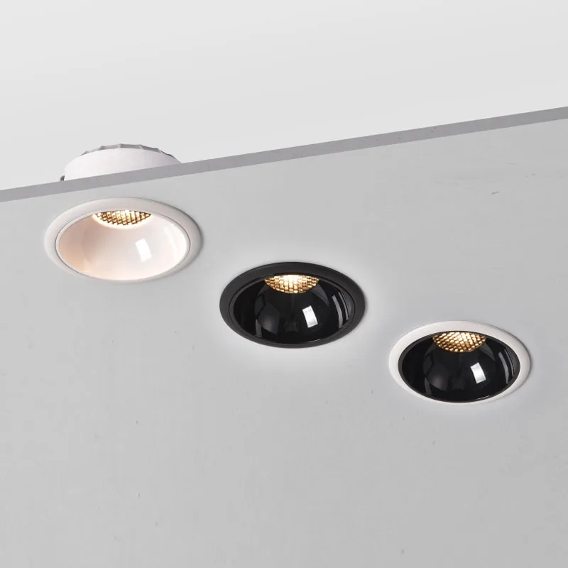 العسل تسليط الضوء على جزءا لا يتجزأ من LED النازل 9W12W15W18W20W24W AC90-260V COB الألومنيوم مصباح السقف بقعة ضوء صالون CRI 98