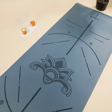 3mm Thick Natural Rubber Yoga Mat with PU Surface, Non-Slip & Odorless, Custom Logo for Fitness/Pilates 