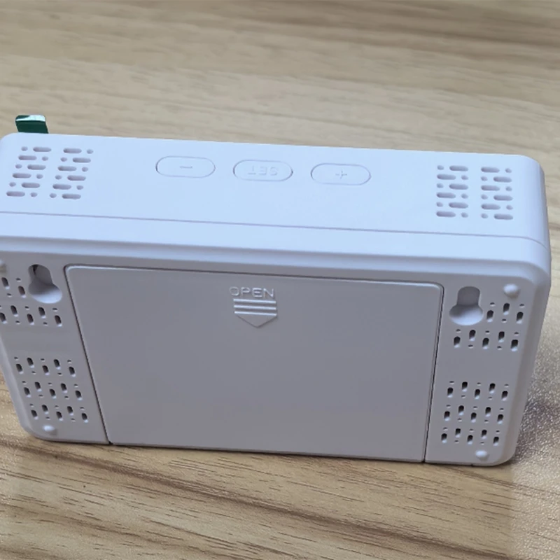 N15R-Tuya Wifi Smart Desktop Clock With Alarm Calendar Thermometer Hygrometer CO Detector LCD Display For Alexa And Google