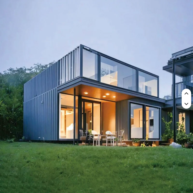 2026 تصميم فيلا المنزل الجاهزة ضوء الصلب تأطير وحدات الجاهزة حاوية فاخرة منزل الفيلات منزلية الجاهزة للبيع #5