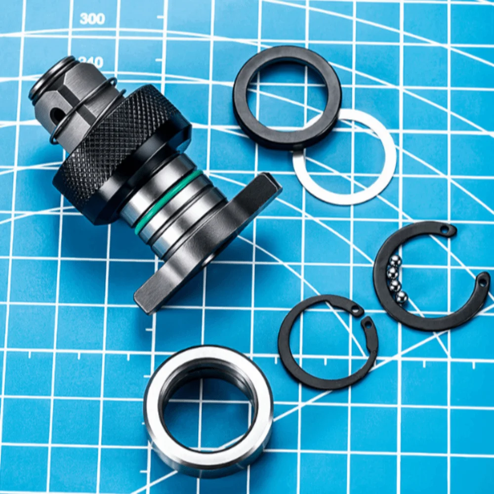 High Hardness Conversion Shaft Kit Anti Wobble High Concentricity Hex Bit Interface Metal Construction Dual Use