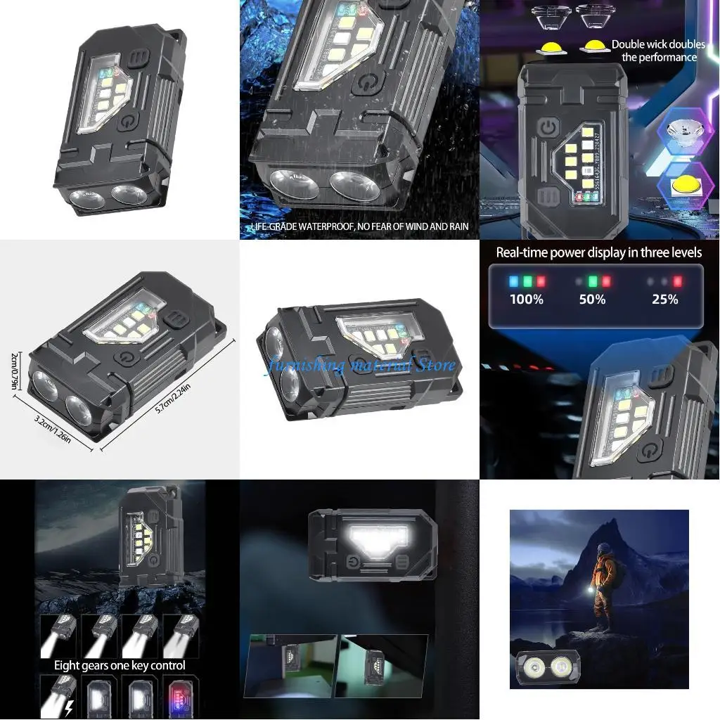 

Y5GD Portable LED Lamp Offering Bright Illuminations ABS Texture for Camping Use