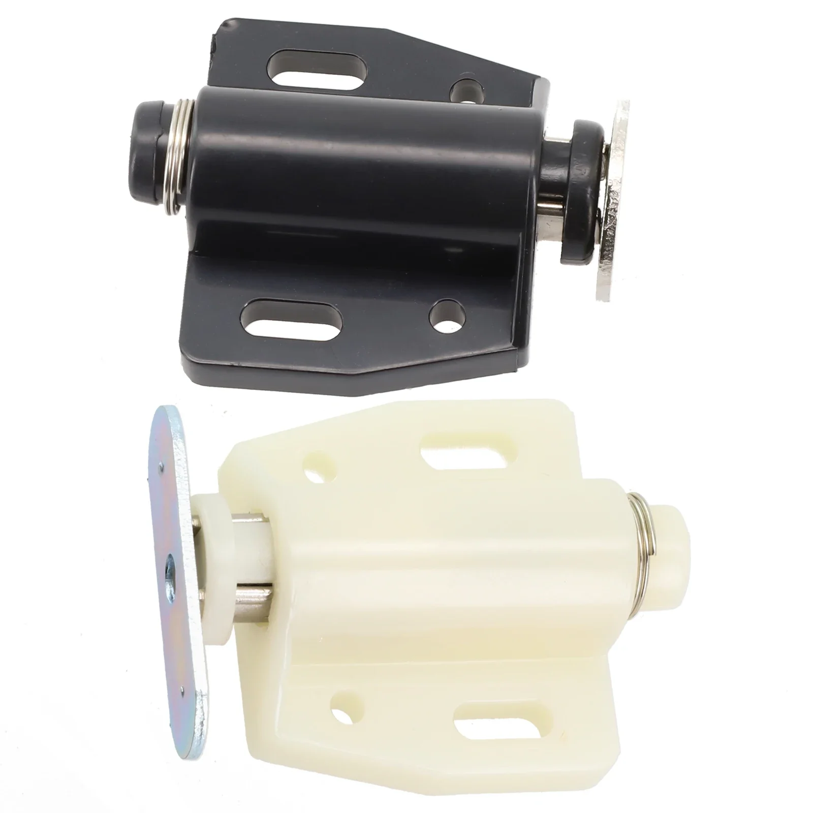 Cabinet Door Pusher Cabinet Door Bouncer Kitchens ABS Plastic Beige Black Reduce The Noise Round Useful Practical