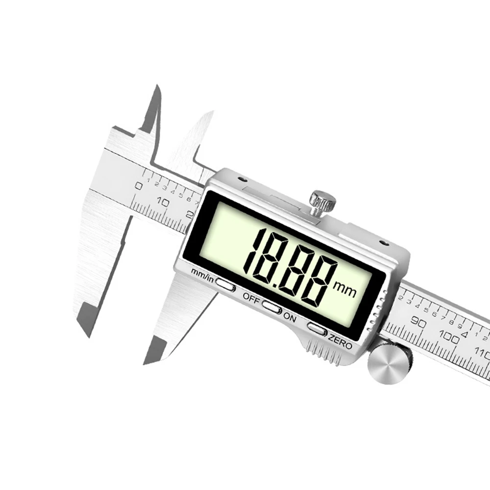 All-Metal 150mm Digital Caliper, Stainless Steel HD Full-Screen Display Measuring Tool Vernier Caliper