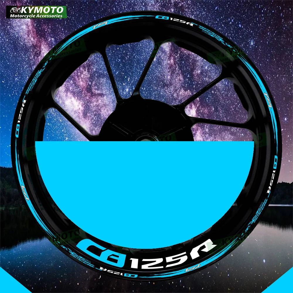 

For Honda CB125R CB 125R motorcycle accessories 17-inch front and rear wheel stickers fairing wheel reflective decals decoration