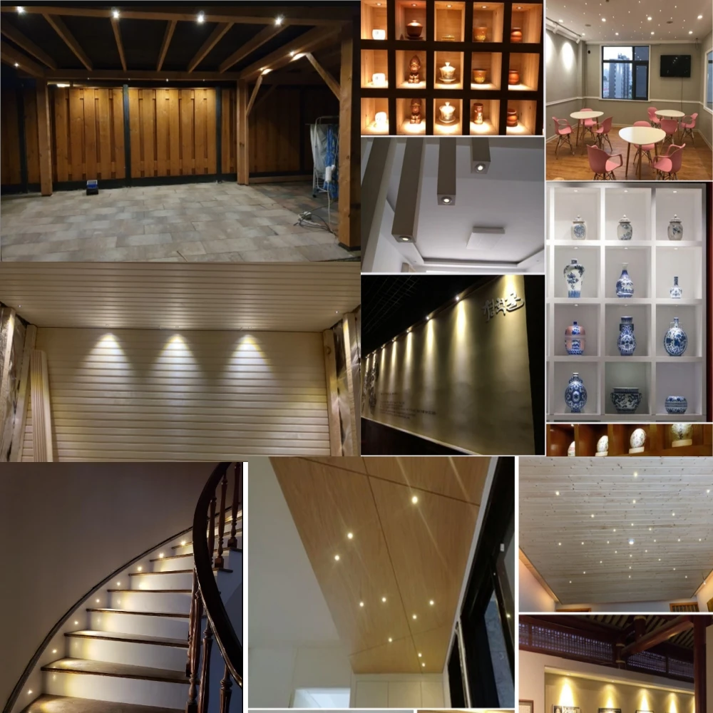 1W Mini Downlights Led 12V Recessed Spot Lights IP65 Bedroom Kitchen Ceiling Spotlights Indoor Lighting with Driver