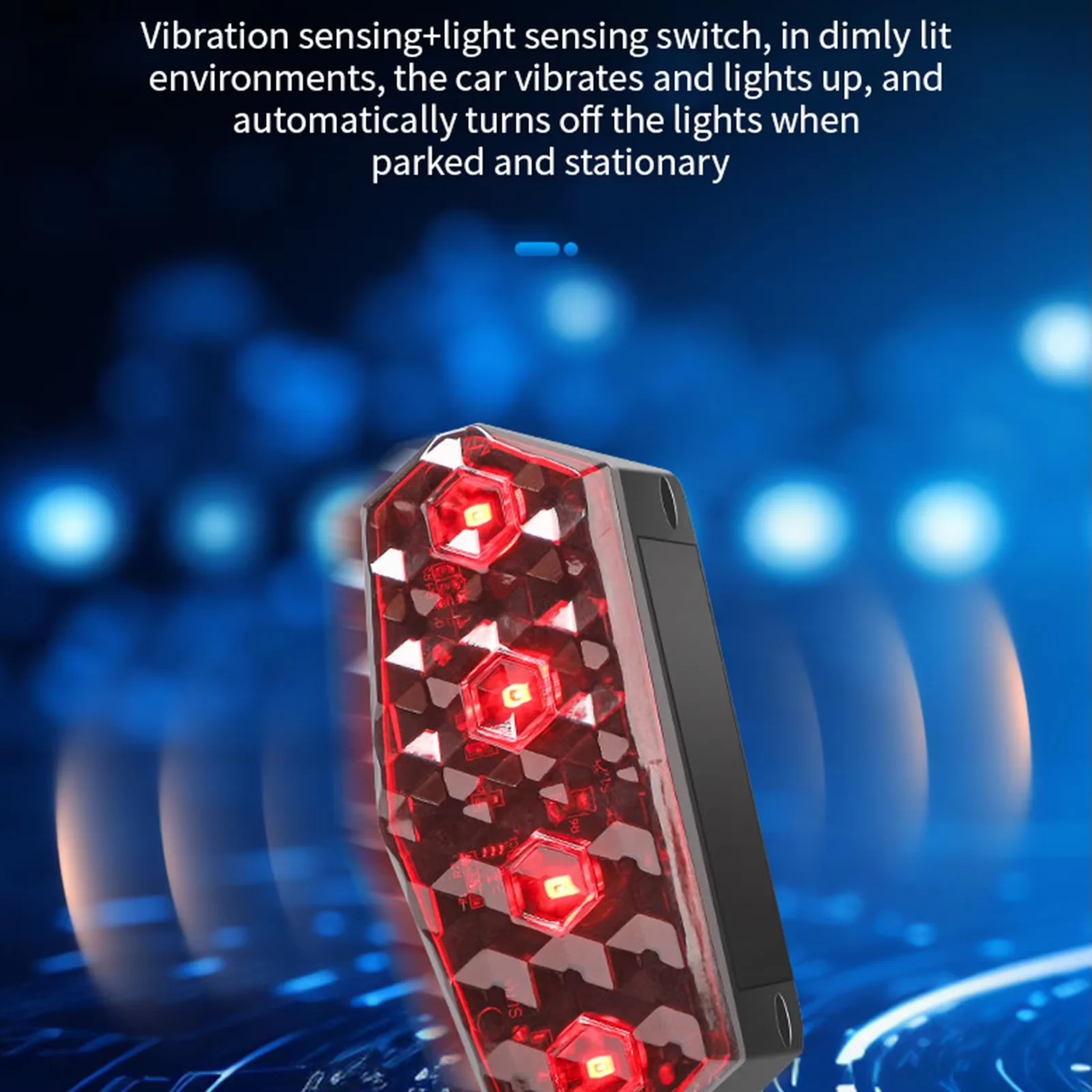 4 個のソーラーカー警告灯トラック自動センサー緊急ビーコンライト衝突防止誘導ストロボマーカーサイドライト